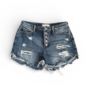 Distressed Denim Women Shorts